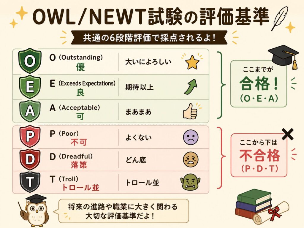 OWLNEWT試験の評価基準