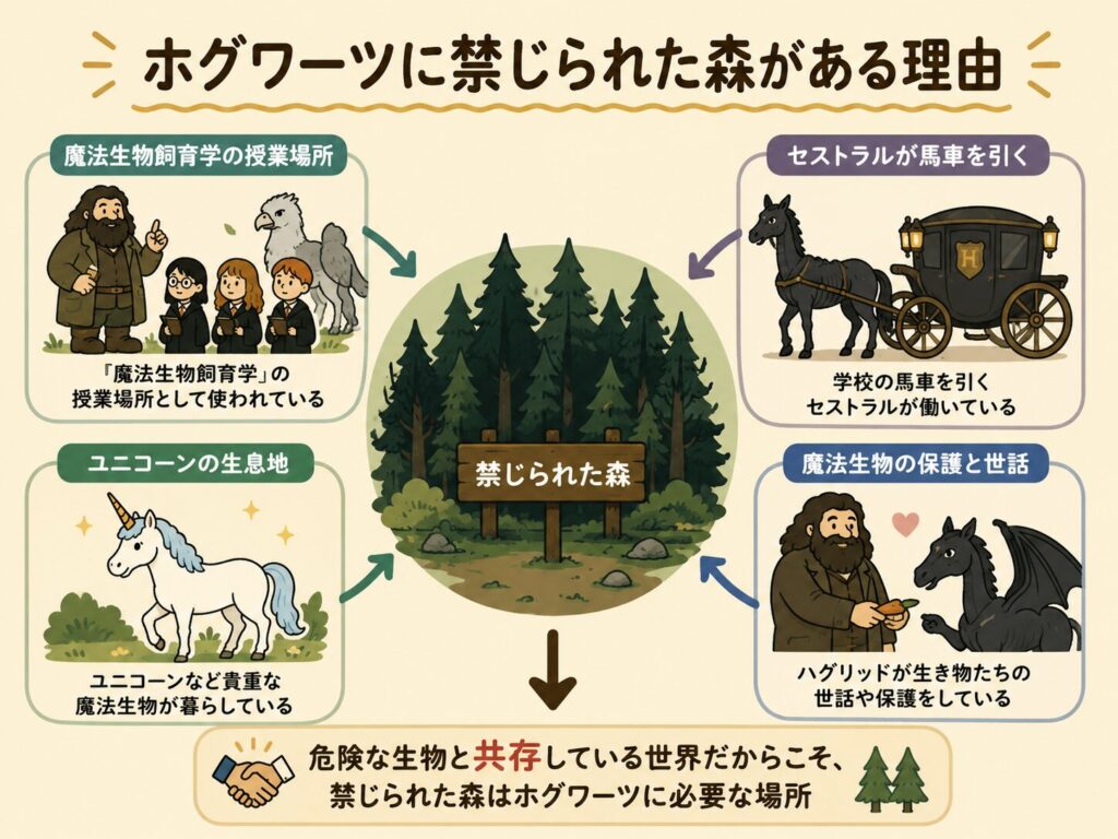 ホグワーツに禁じられた森がある理由