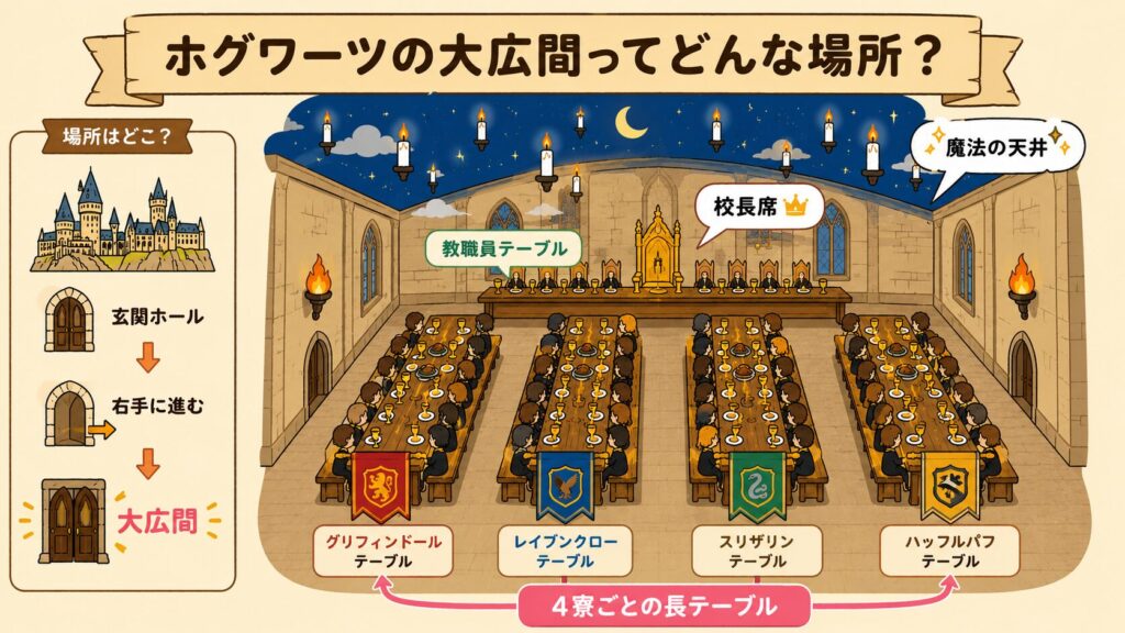 ホグワーツの大広間とは？
