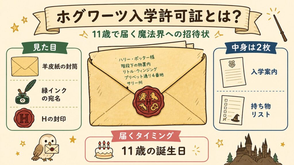ホグワーツ入学許可証の紹介