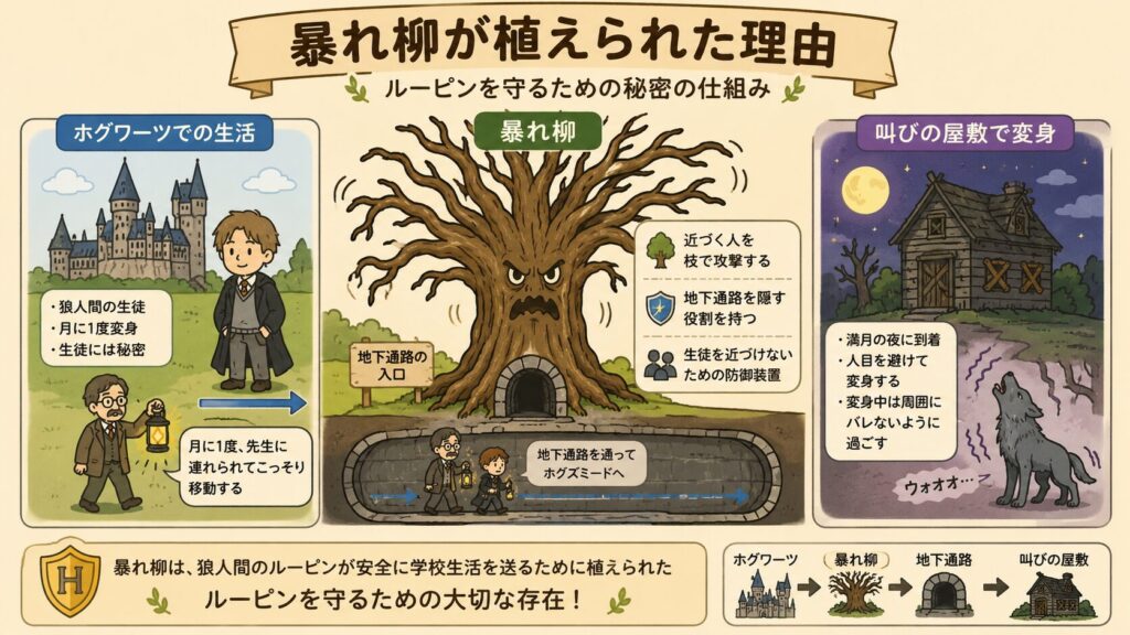 暴れ柳が植えられた理由
