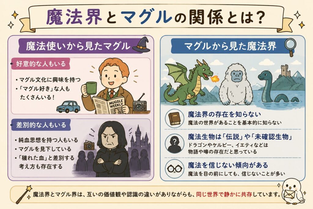 魔法界とマグルの関係図