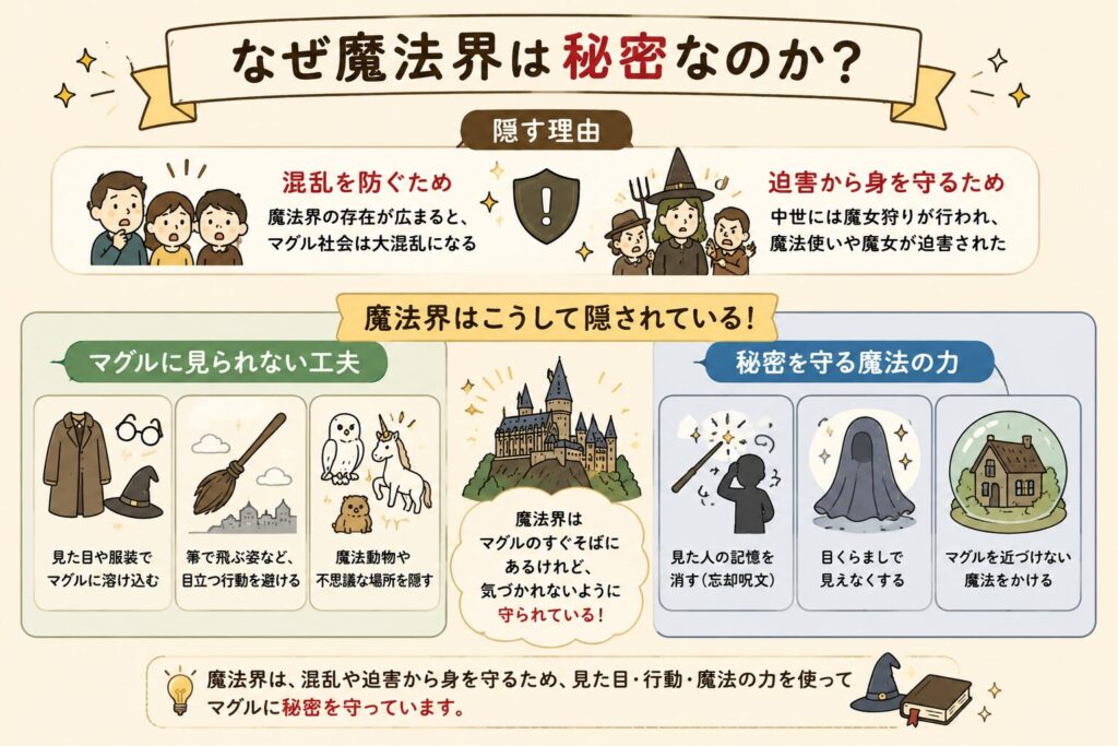 魔法界の秘密を守る方法
