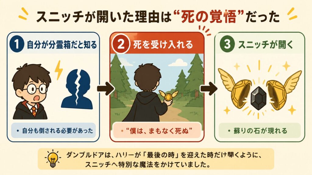 スニッチが最後に開いた理由