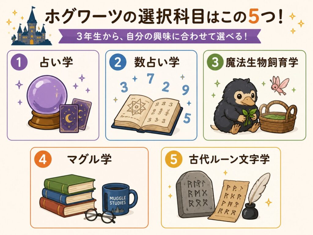 ホグワーツの選択科目