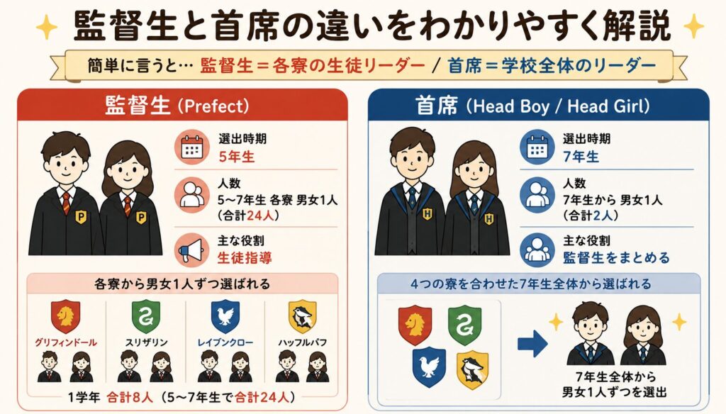 監督生と首席の違い