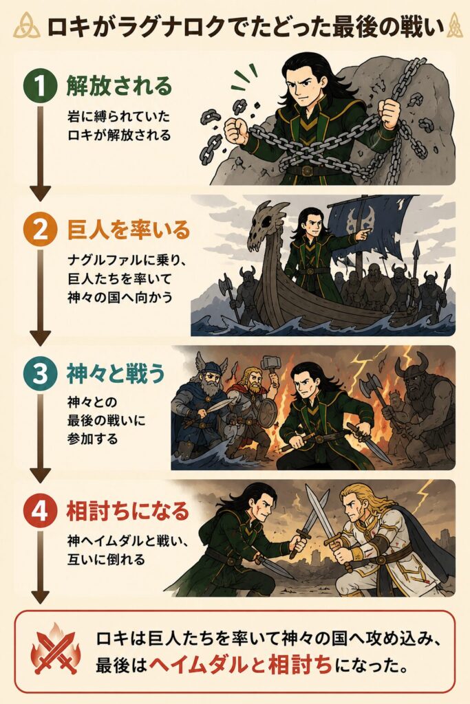 ラグナロクでのロキの戦い
