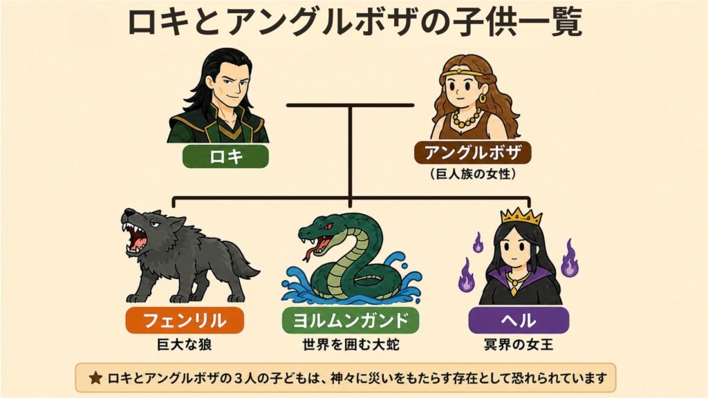 ロキとアングルボザの子供